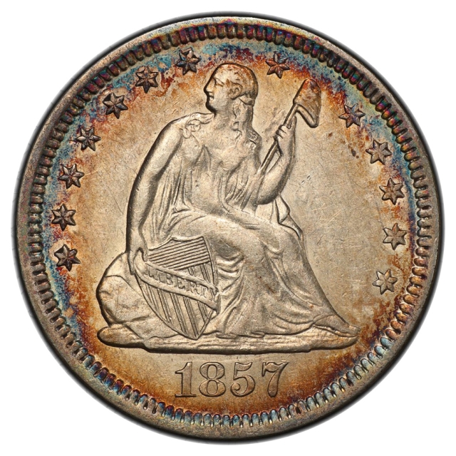 1857-O 25C Liberty Seated Quarter PCGS AU53