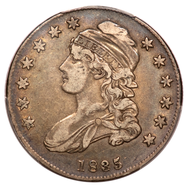 1835 O-101 50C Capped Bust Half Dollar PCGS VF30