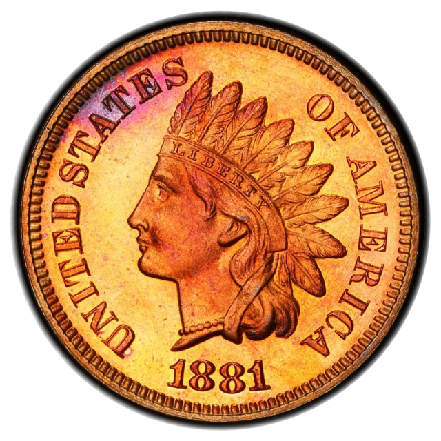 1881 1C Indian Cent - Type 3 Bronze PCGS PR66RD