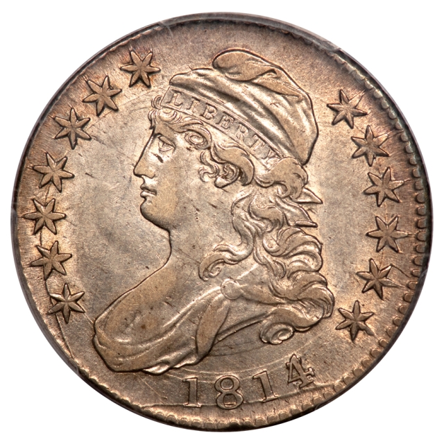 1814/3 O-101A 50C Capped Bust Half Dollar PCGS XF45