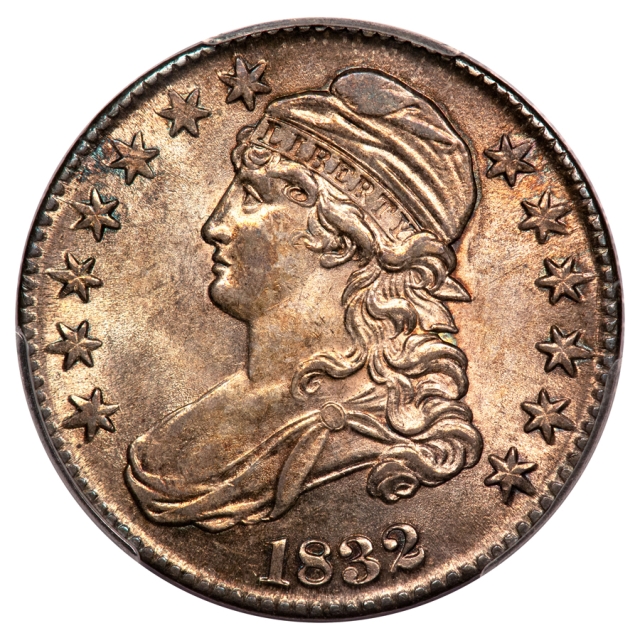 1832 O-122 50C Small Letters Capped Bust Half Dollar PCGS MS64