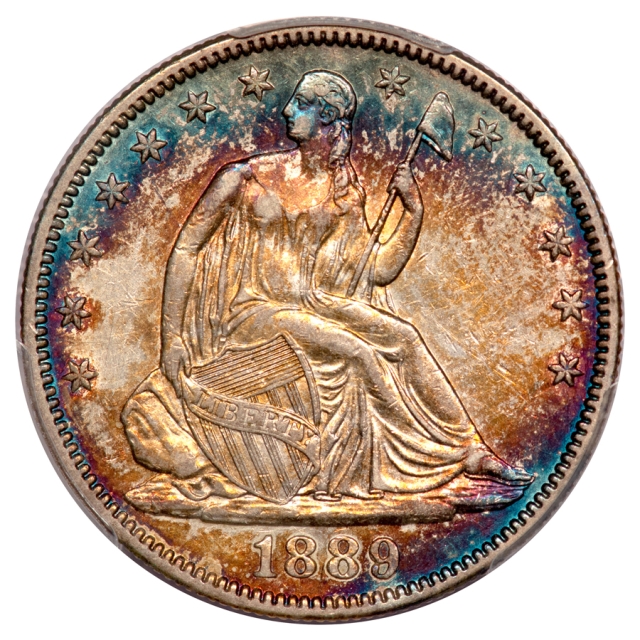 1889 50C Liberty Seated Half Dollar PCGS XF45